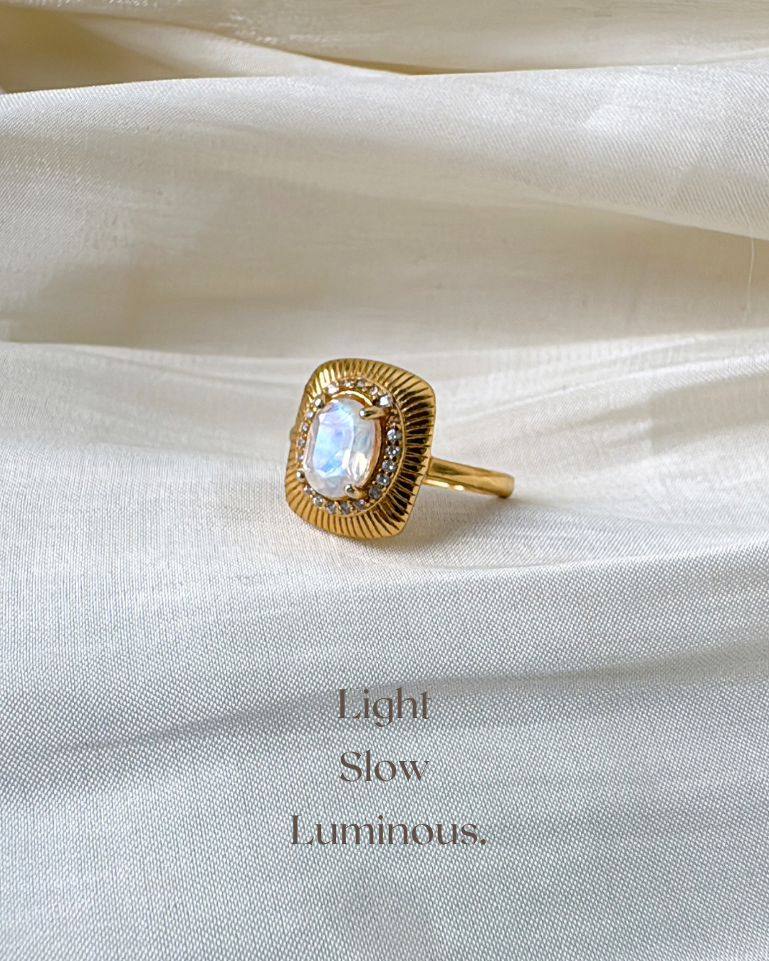 Moonstone Elegance Rings