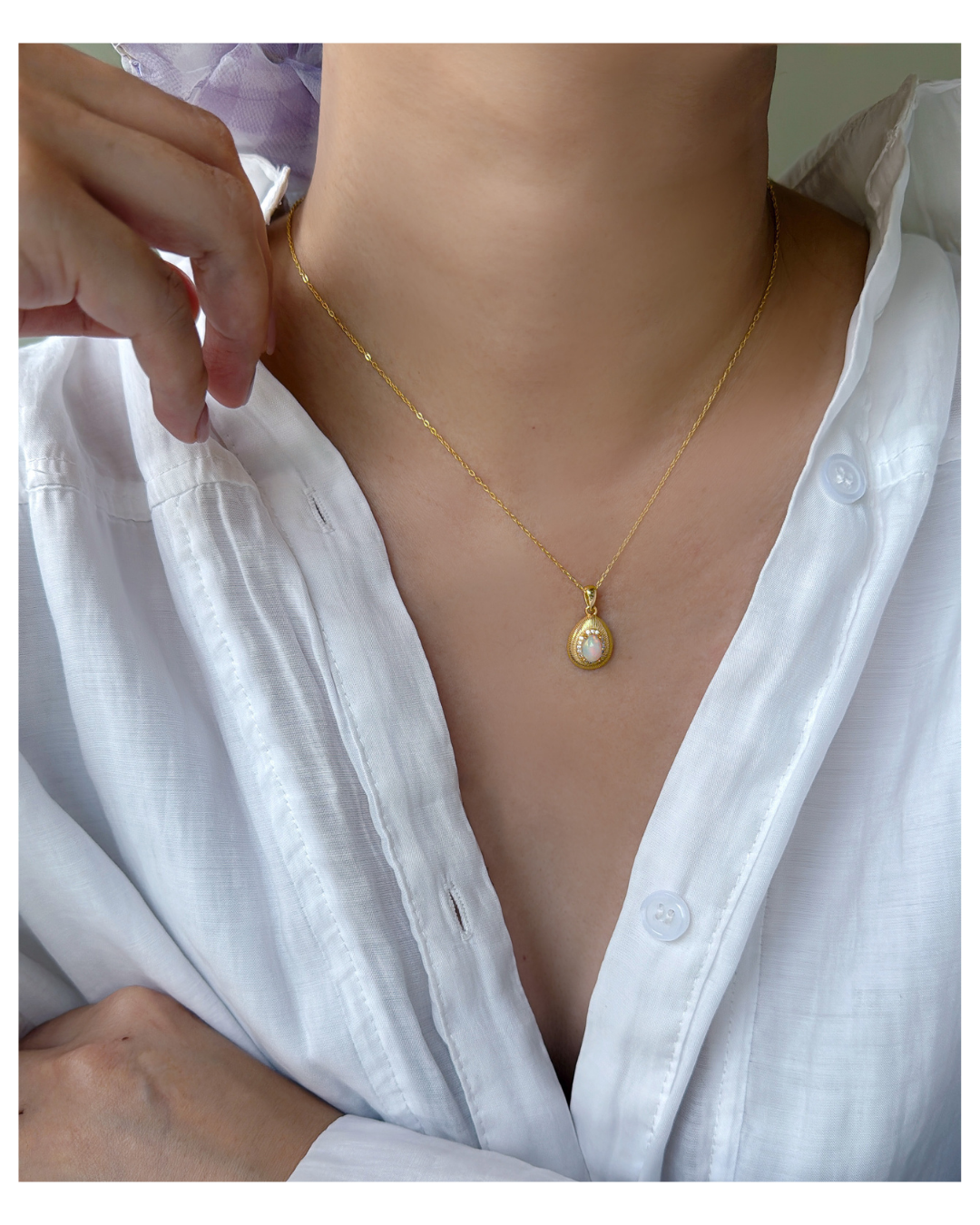 Melosae Opal Necklace|Pre-Order