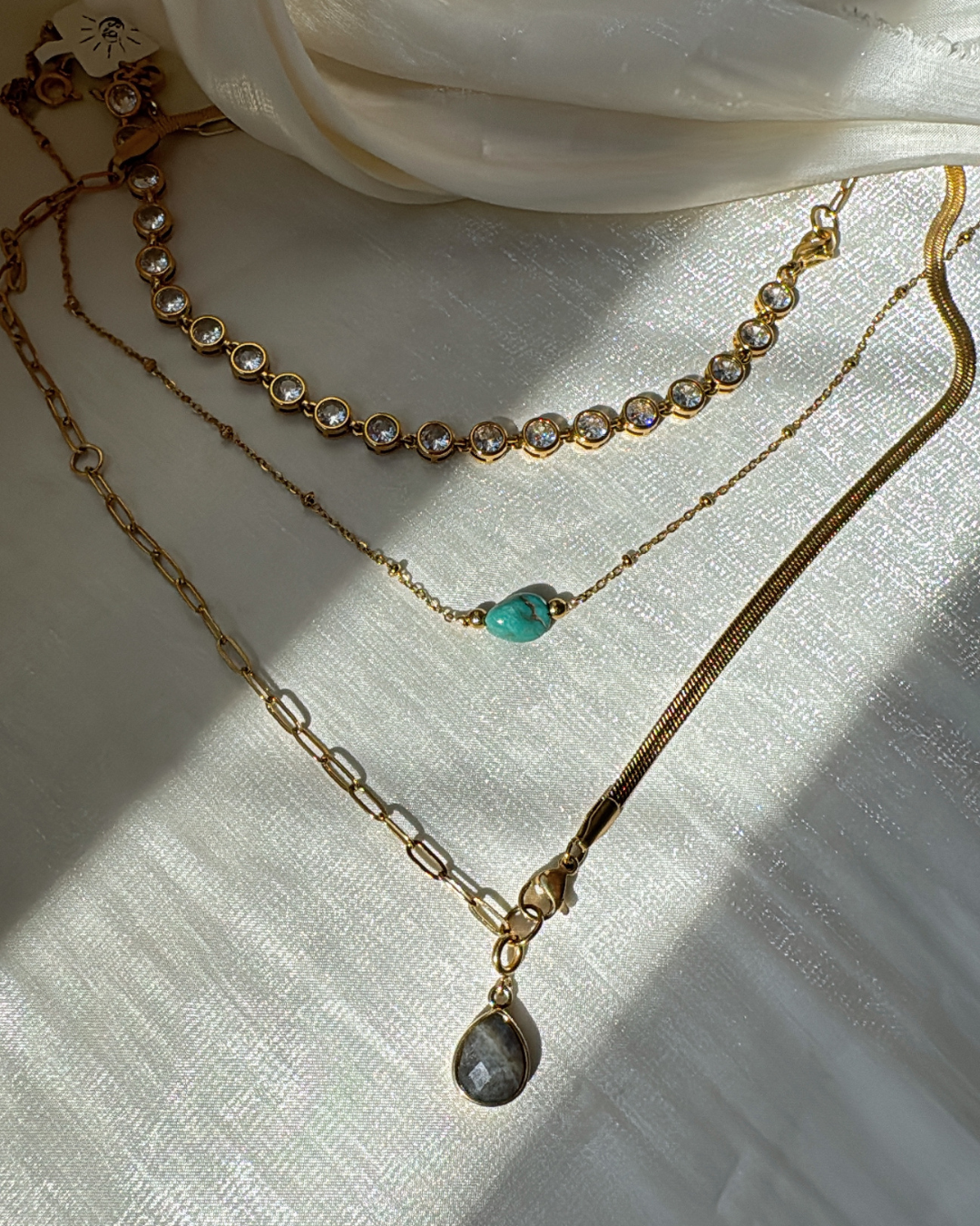 Bohemia 2-Way Sparkle CZ Necklace / Bracelet