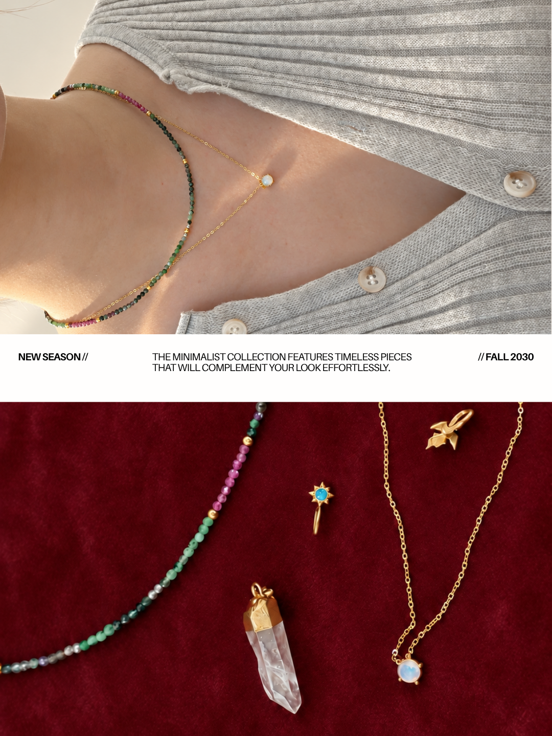 Ruby Zoisite Necklace