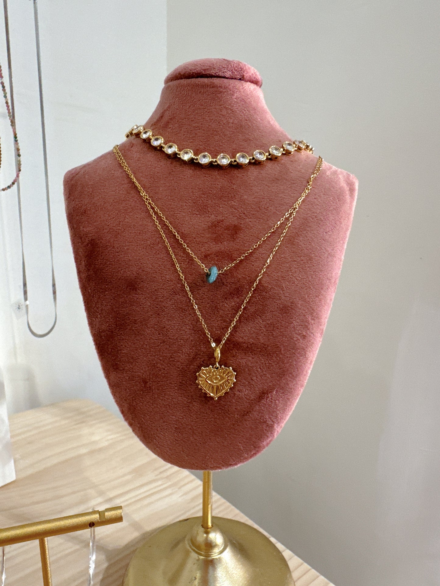 Solara CZ stone choker