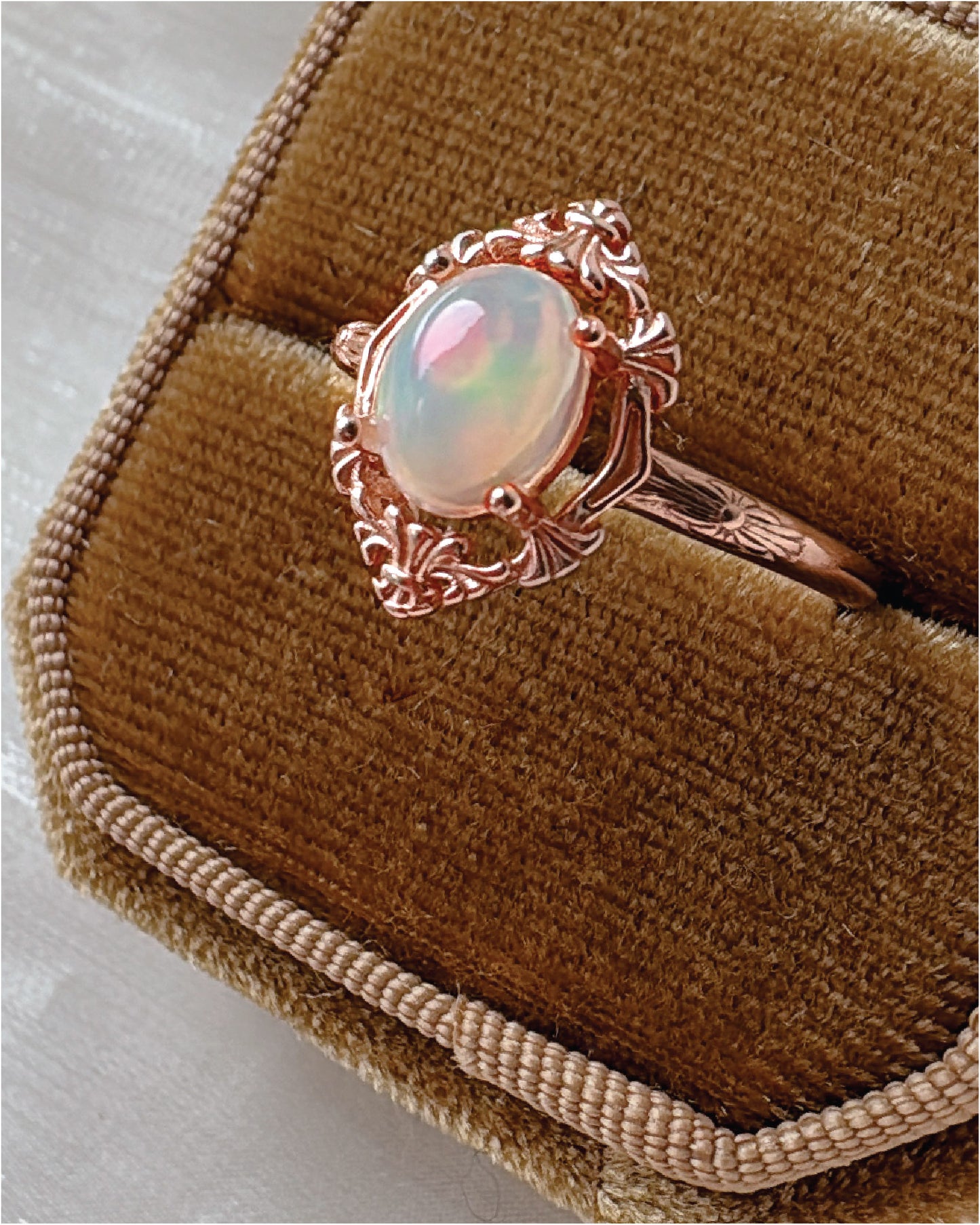 Adeline Opal Rings