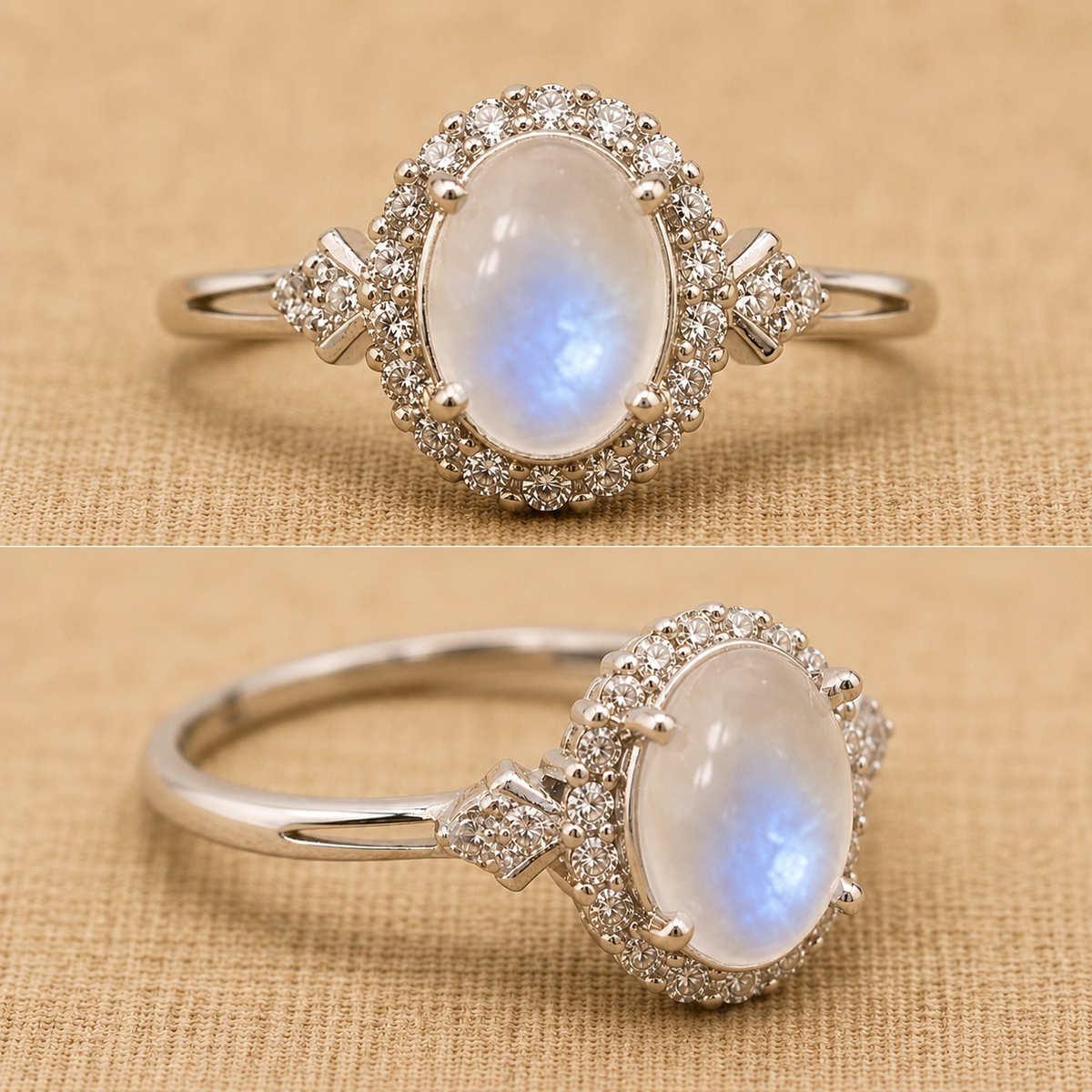 Moonstone Rings | 8x10mm | Pre-order