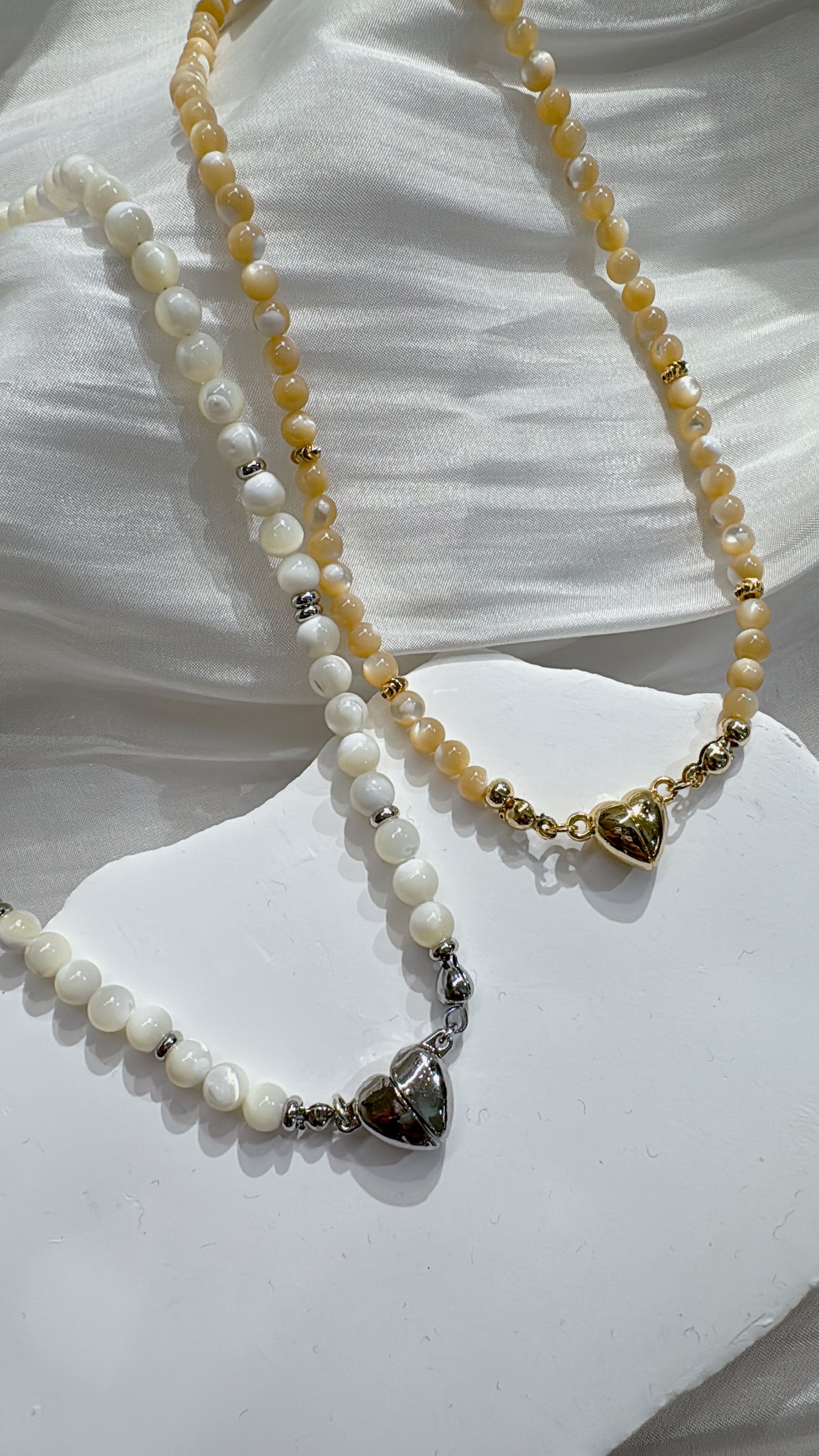 I Mag(net) You * Mother of Pearl necklace