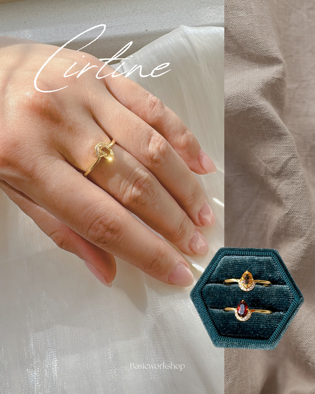 Dewlight Rings | Garnet | Cirtine