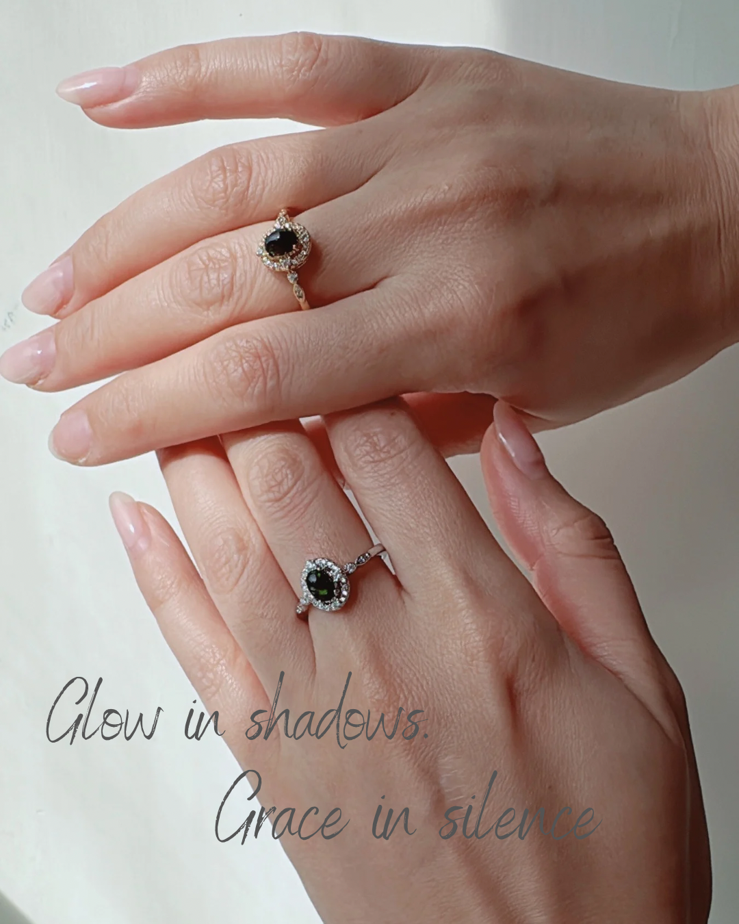 Black Opal Elan Rings