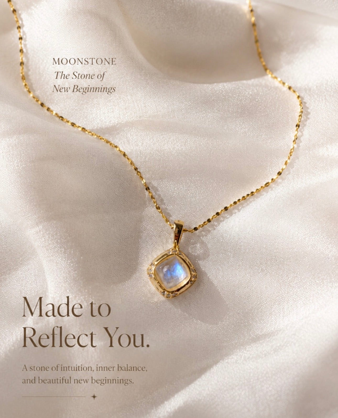 Dia Necklace | Moonstone