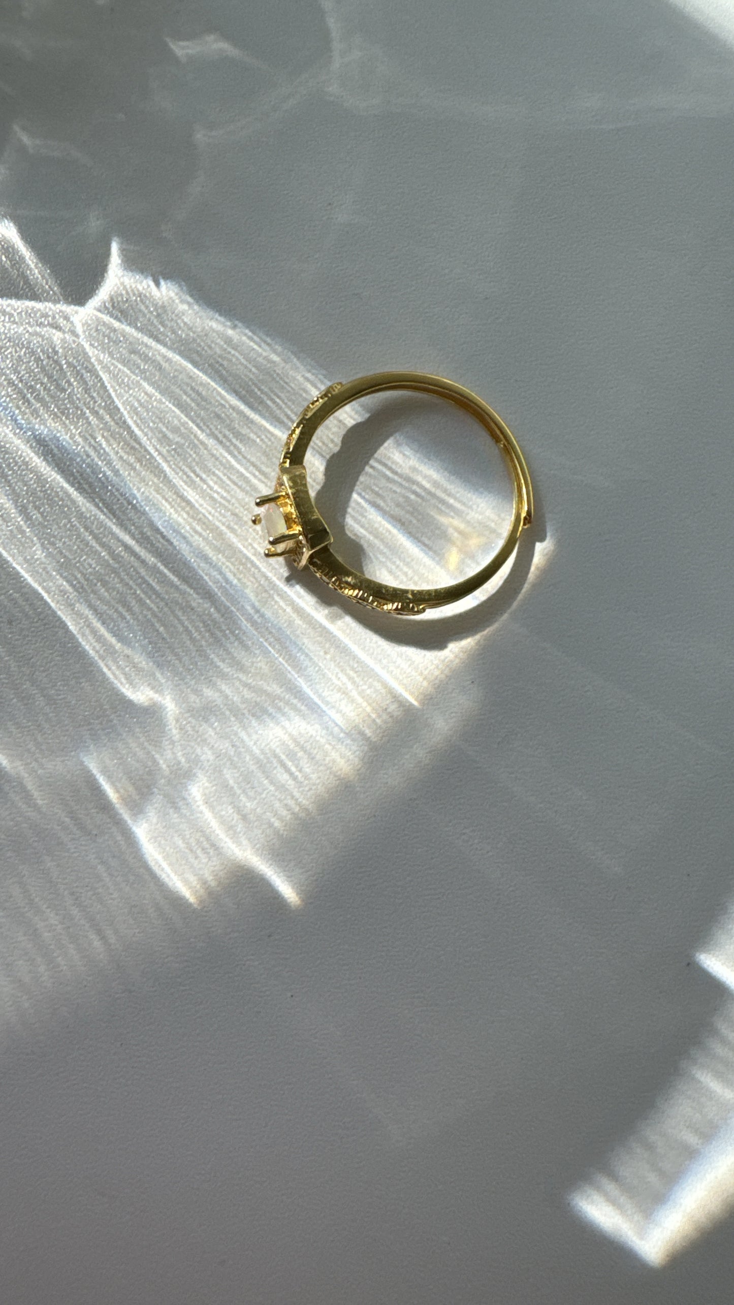 Meringue Opal Rings