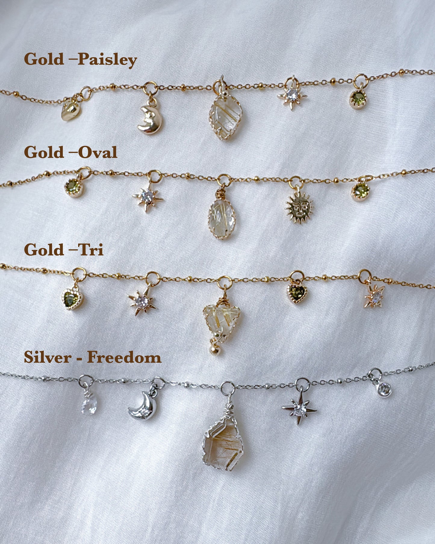 2ways | Gold Rutilated Necklace
