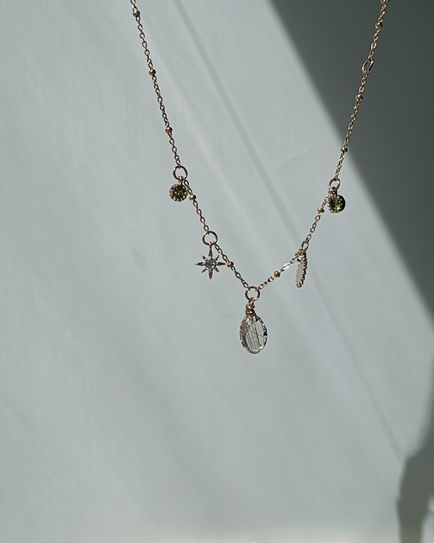 2ways | Gold Rutilated Necklace