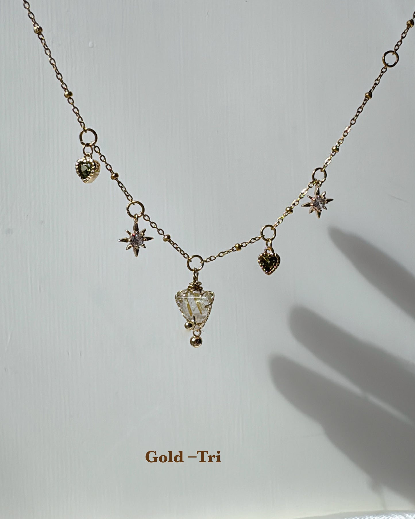 2ways | Gold Rutilated Necklace
