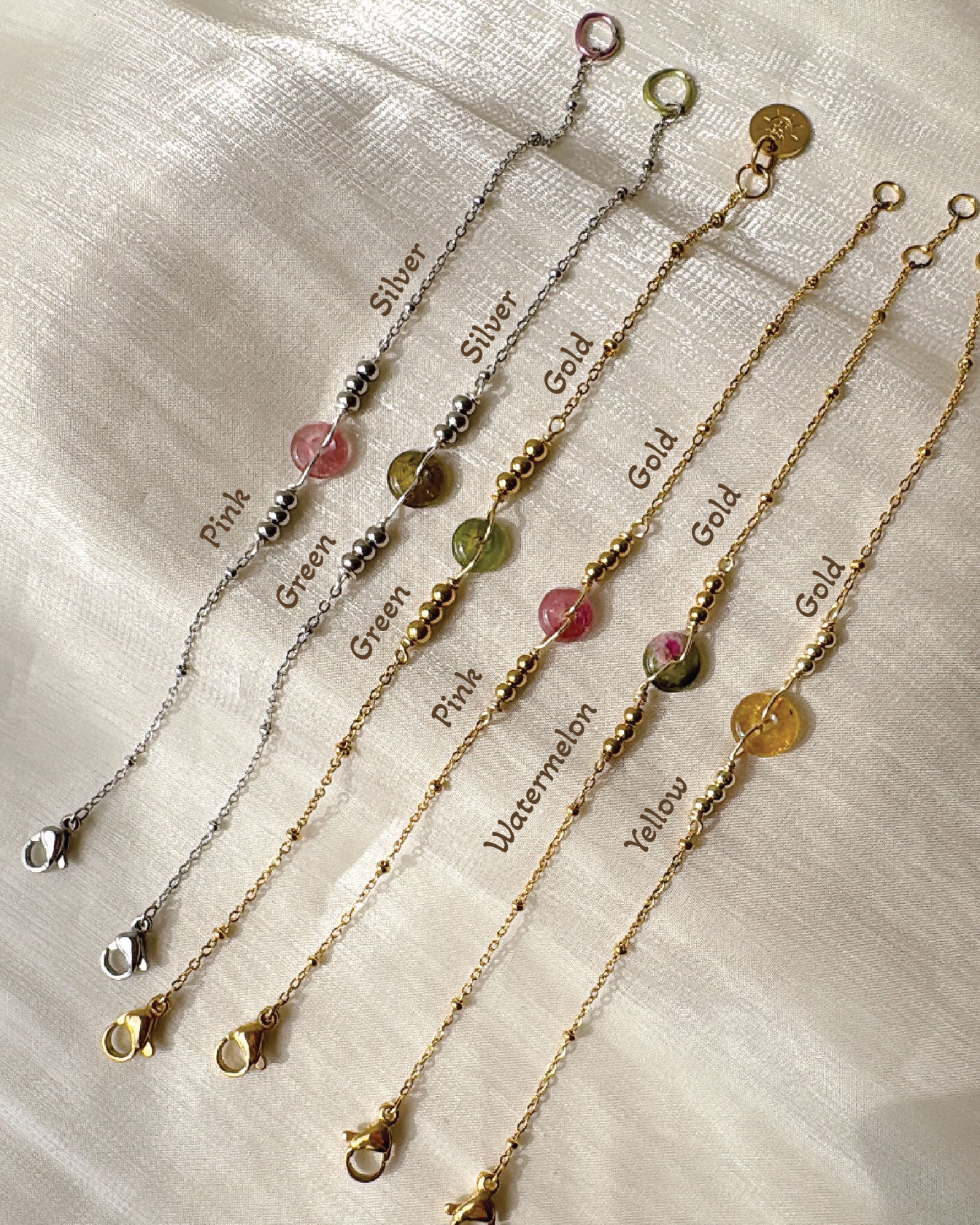 平安扣手鏈| Lucky Doughnut Tourmaline Bracelet