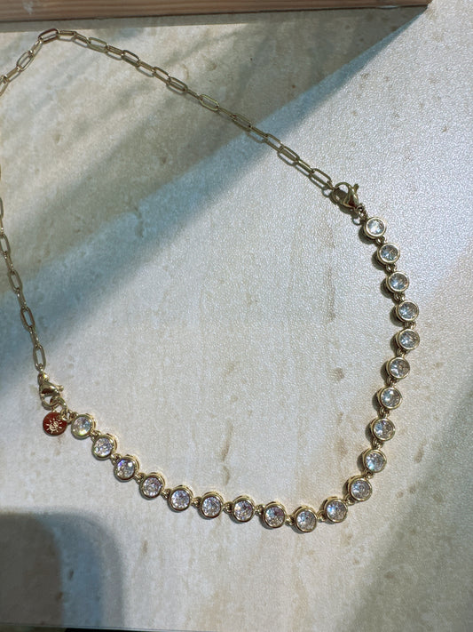 Solara CZ stone choker