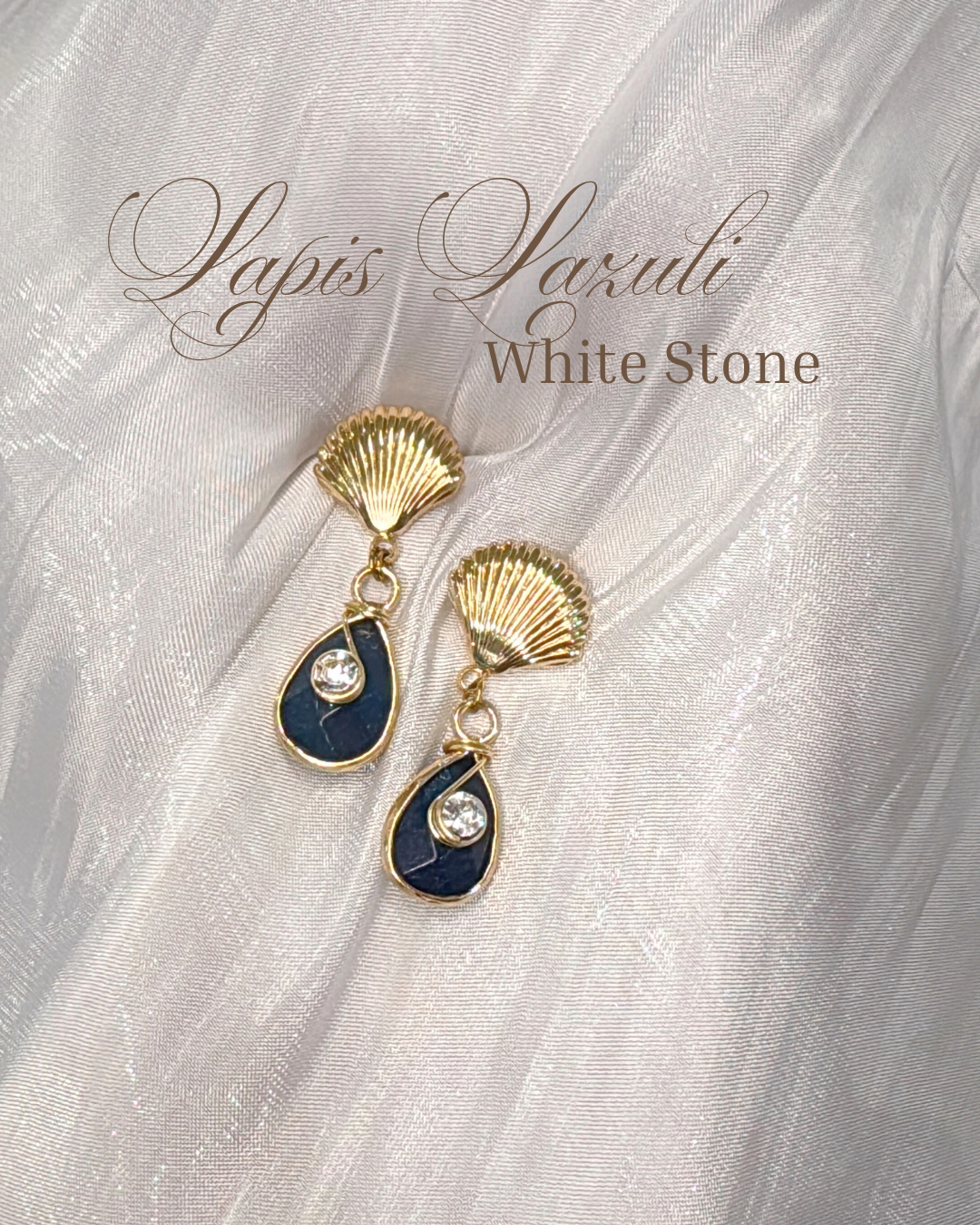 Athena Stone Earrings | Sandstone