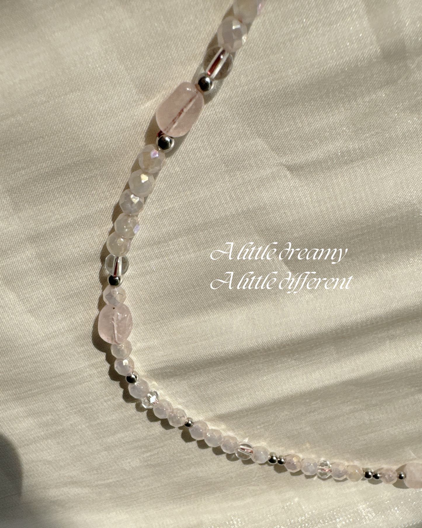 Rose Quartz + Locket  | Serena Set