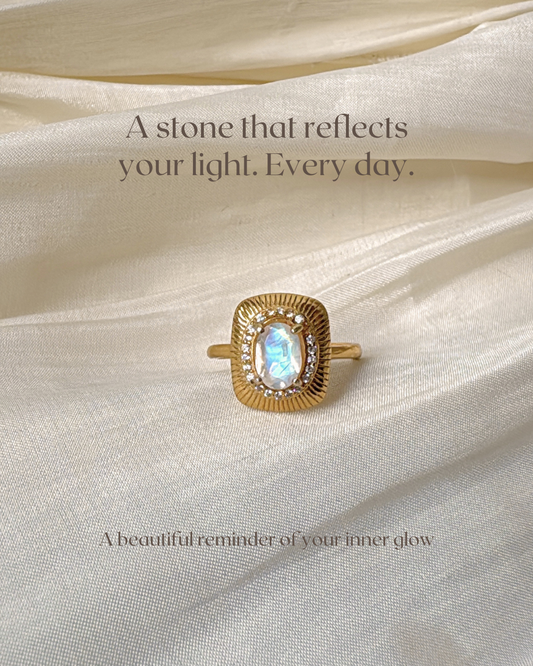Moonstone Elegance Rings