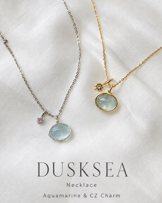 Dusksea Necklace | The aquamarine