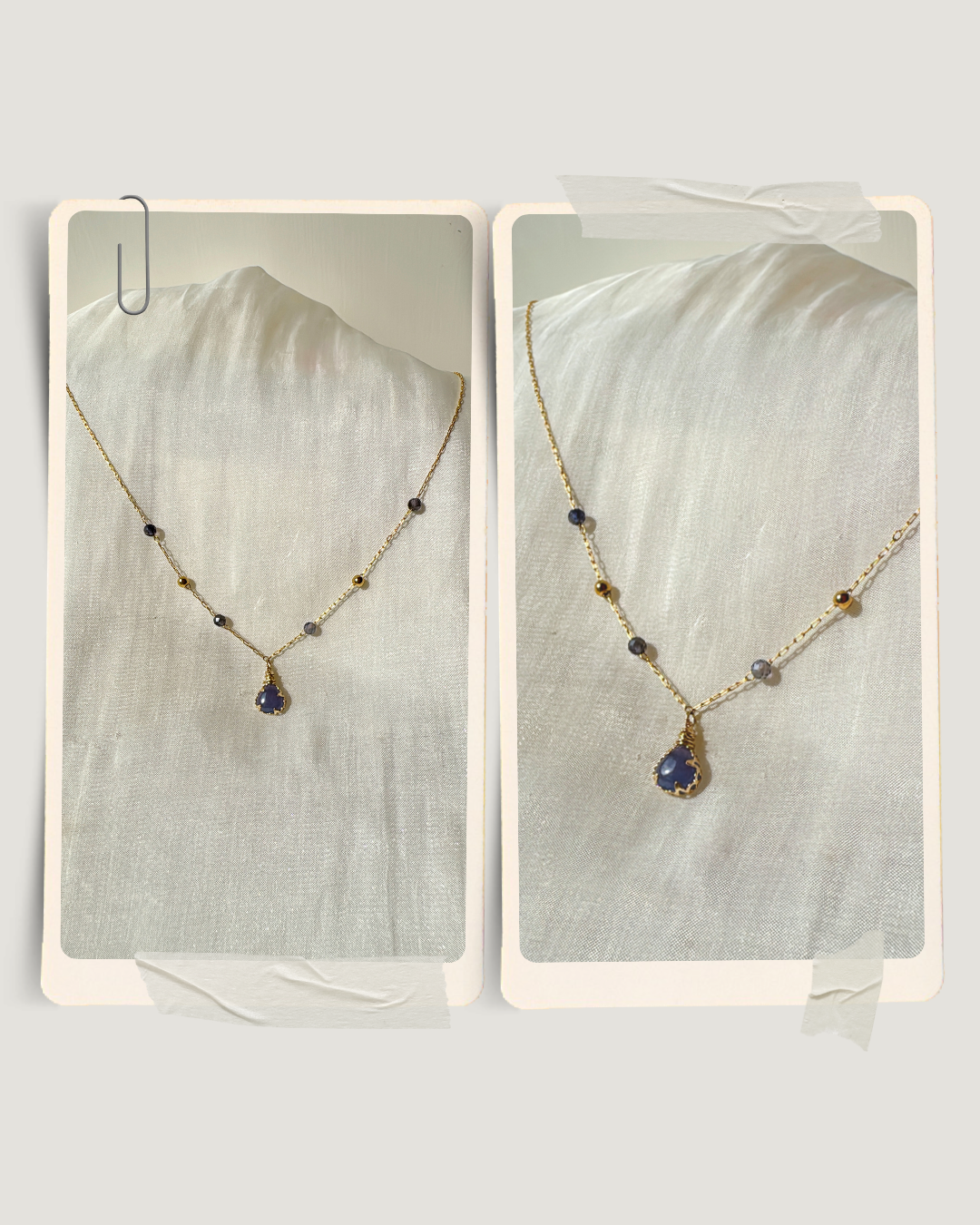 Tanzanite Fine Line Necklace