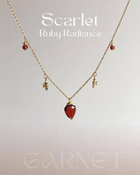 Garnet Celestial Necklace