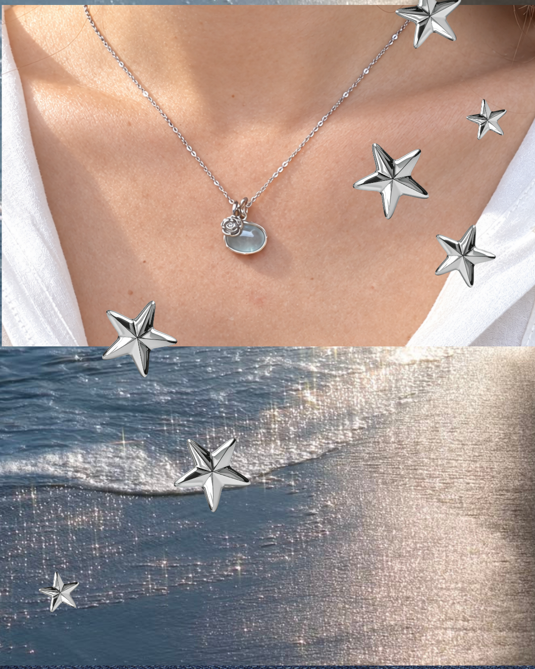 Dusksea Necklace | The aquamarine