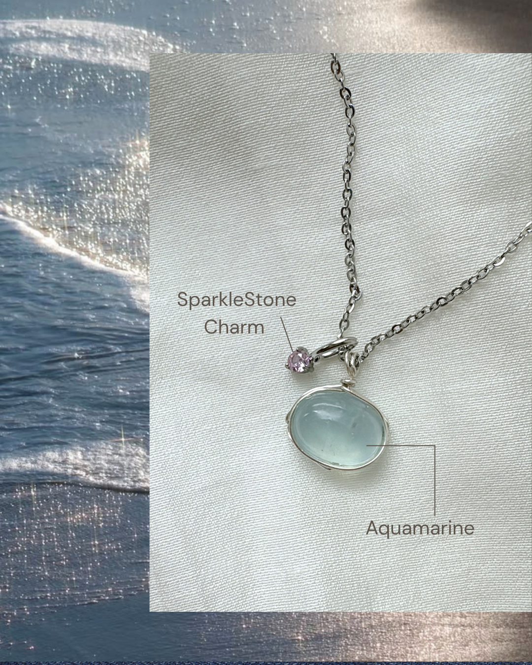 Dusksea Necklace | The aquamarine