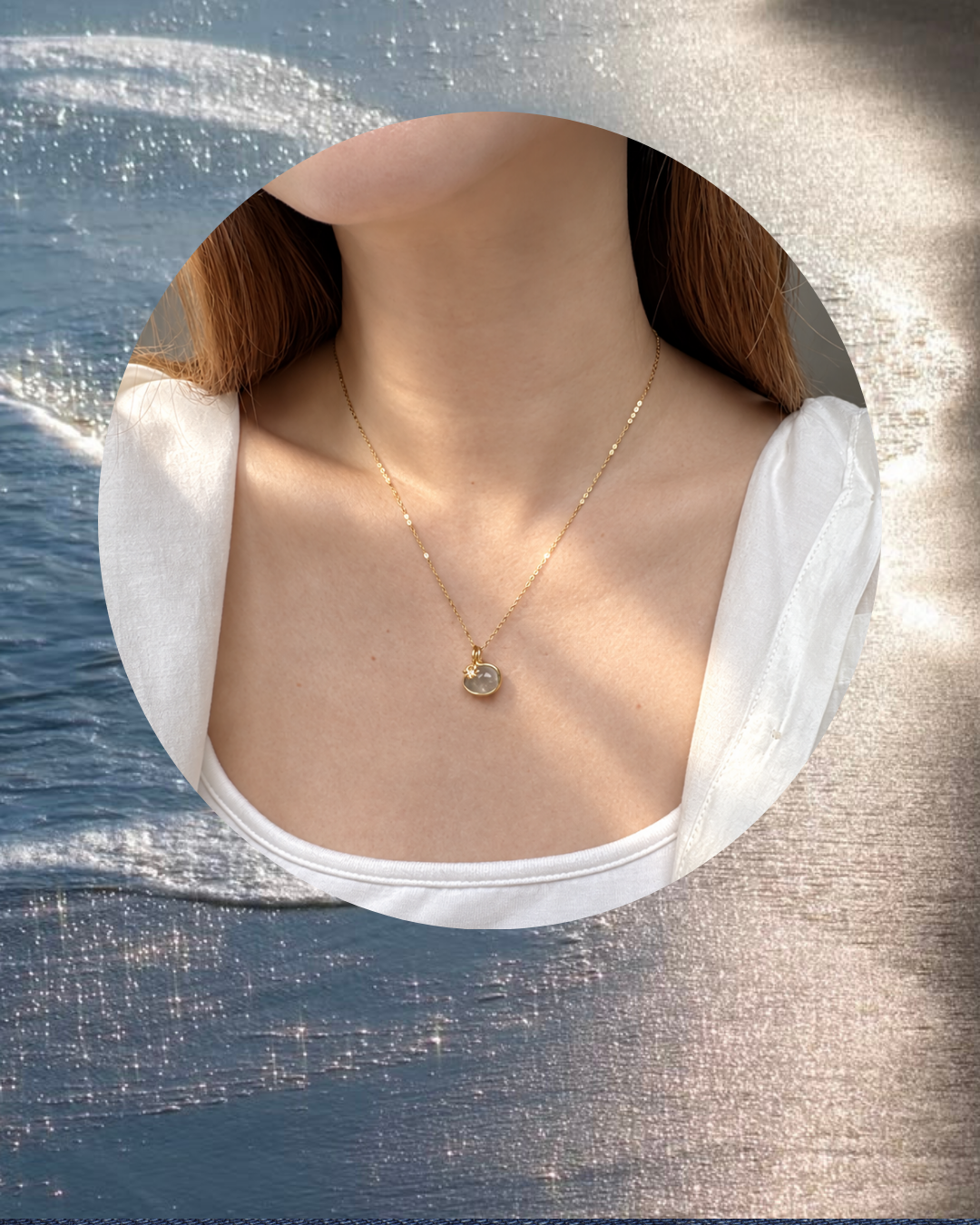 Dusksea Necklace | The aquamarine