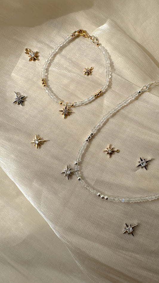 Starburst Moonstone 2ways Necklace