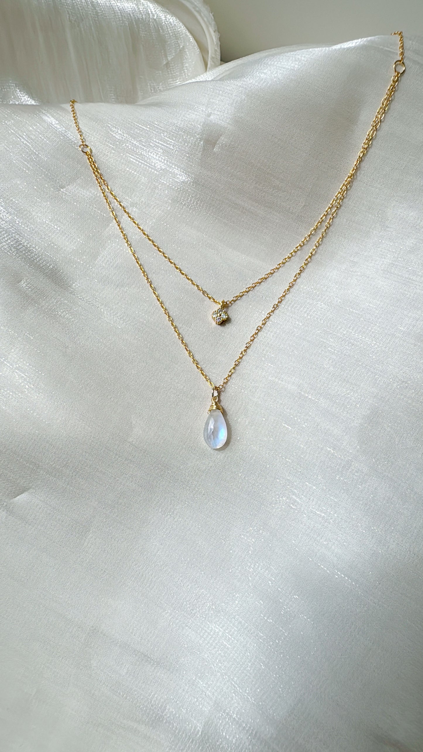 Moonstone Layers Necklace