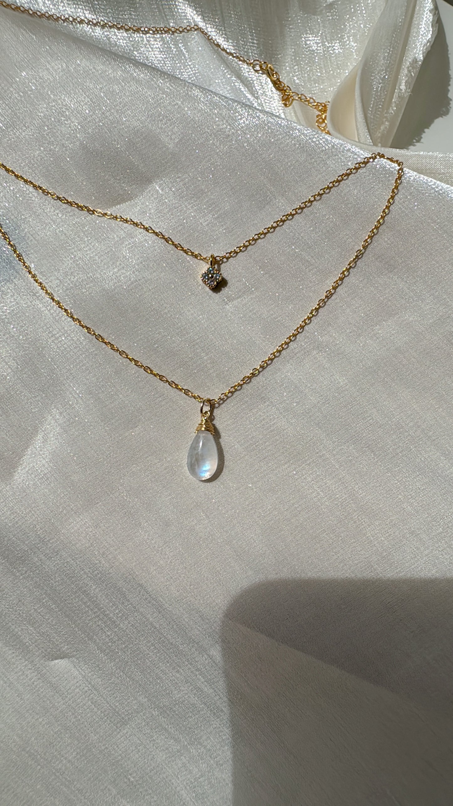 Moonstone Layers Necklace