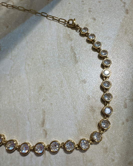 Bohemia 2-Way Sparkle CZ Necklace / Bracelet