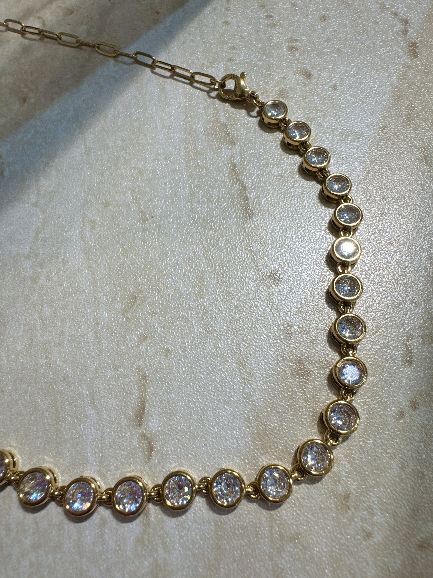 Solara CZ stone choker