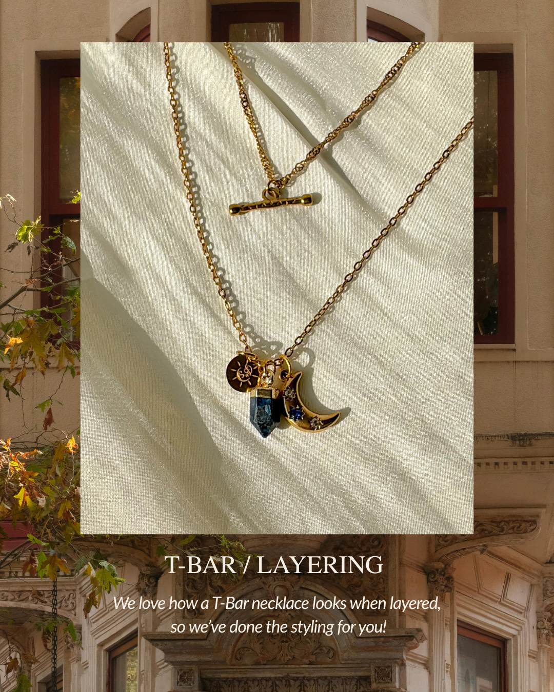 T-Bar Layered Necklace ✦