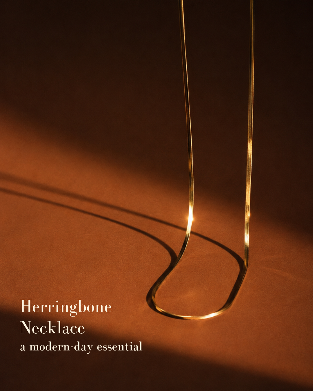 Classic Herringbone Necklace (S925)