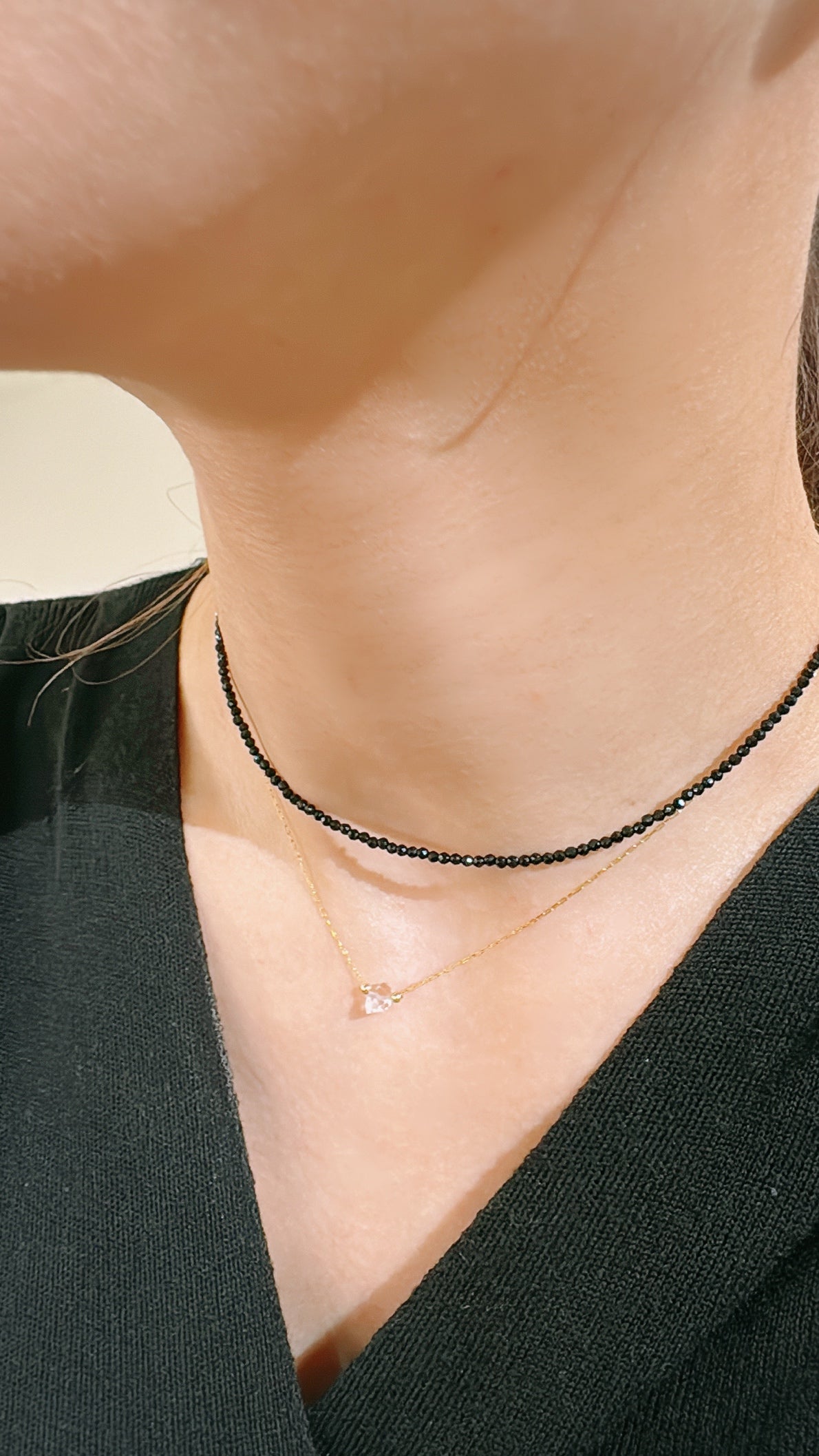 Sparkle Black Spinel Choker