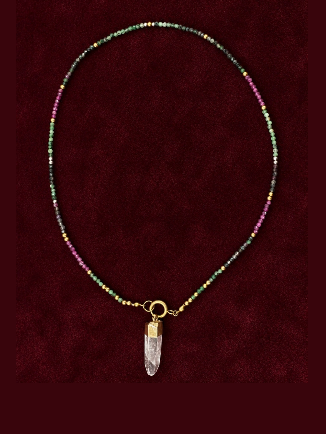 Ruby Zoisite Necklace