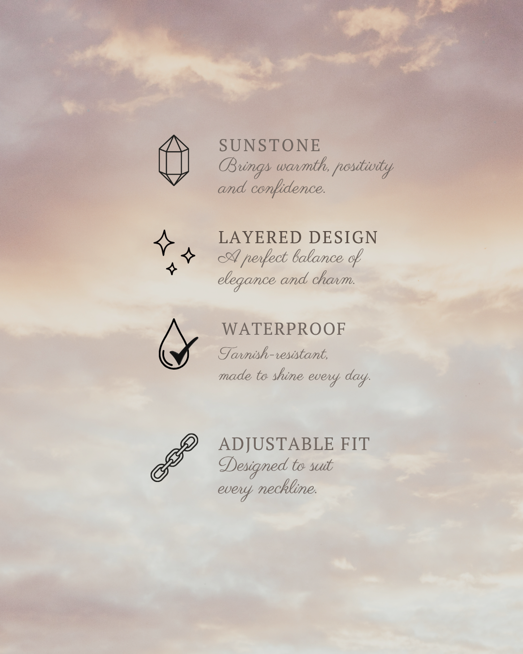Sunstone 2ways Neckalce
