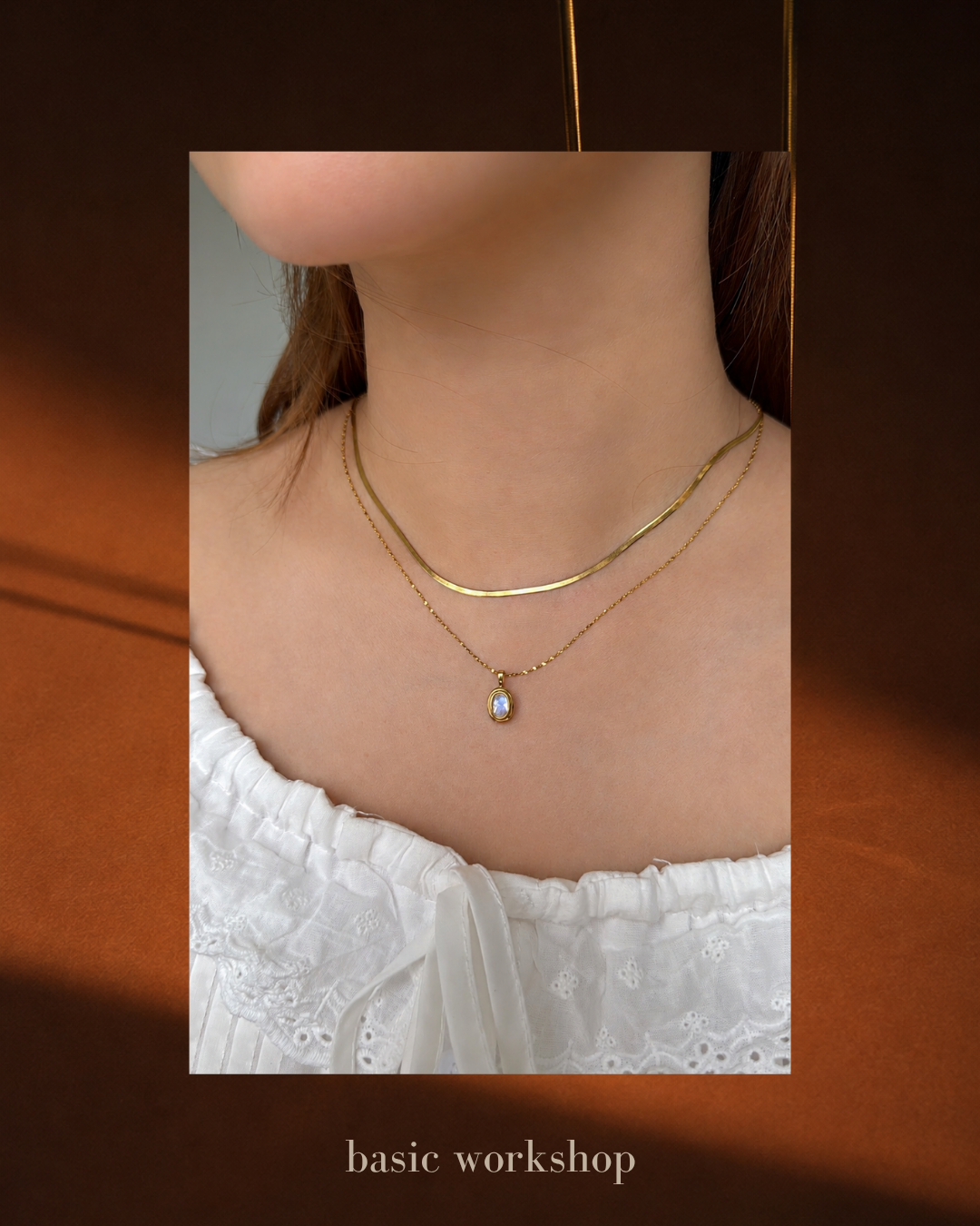Classic Herringbone Necklace (S925)