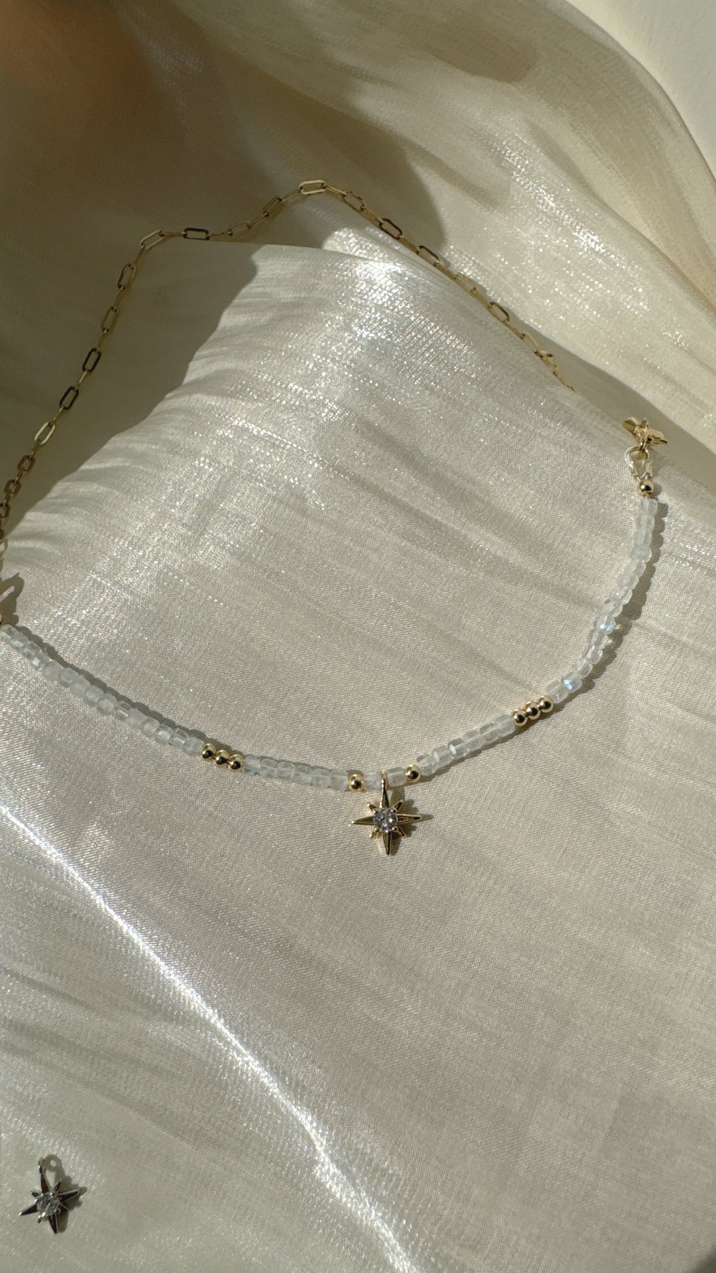 Starburst Moonstone 2ways Necklace