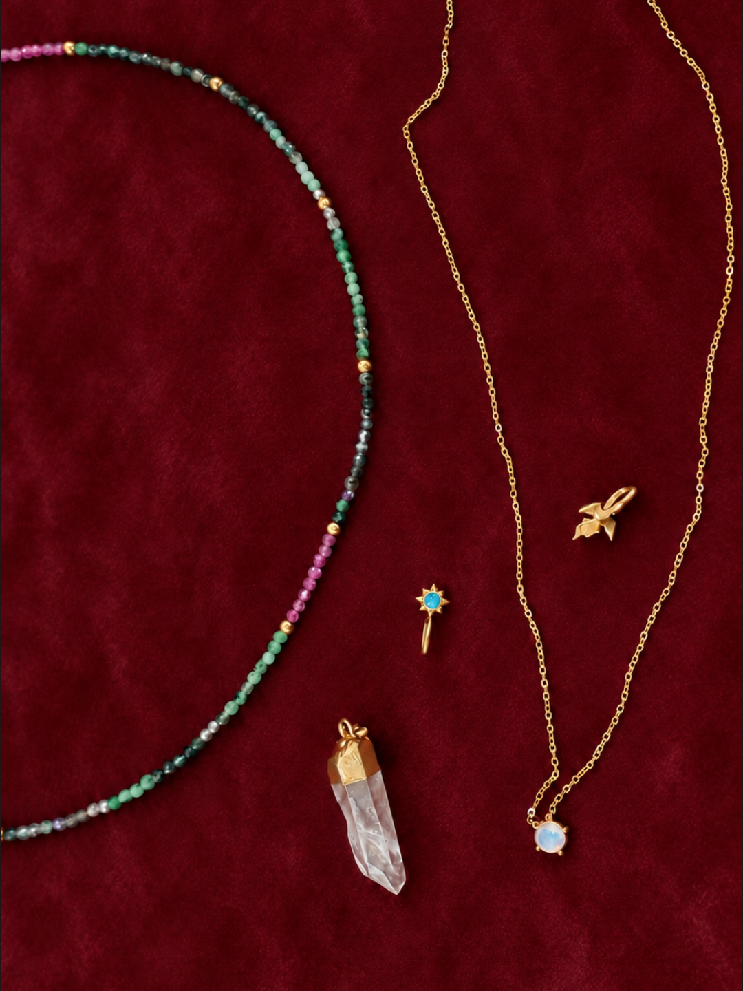 Ruby Zoisite Necklace