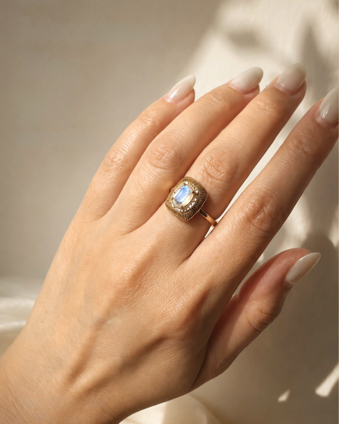 Moonstone Elegance Rings