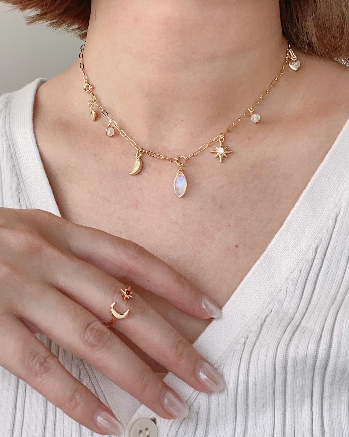 Moonstone 2ways necklace