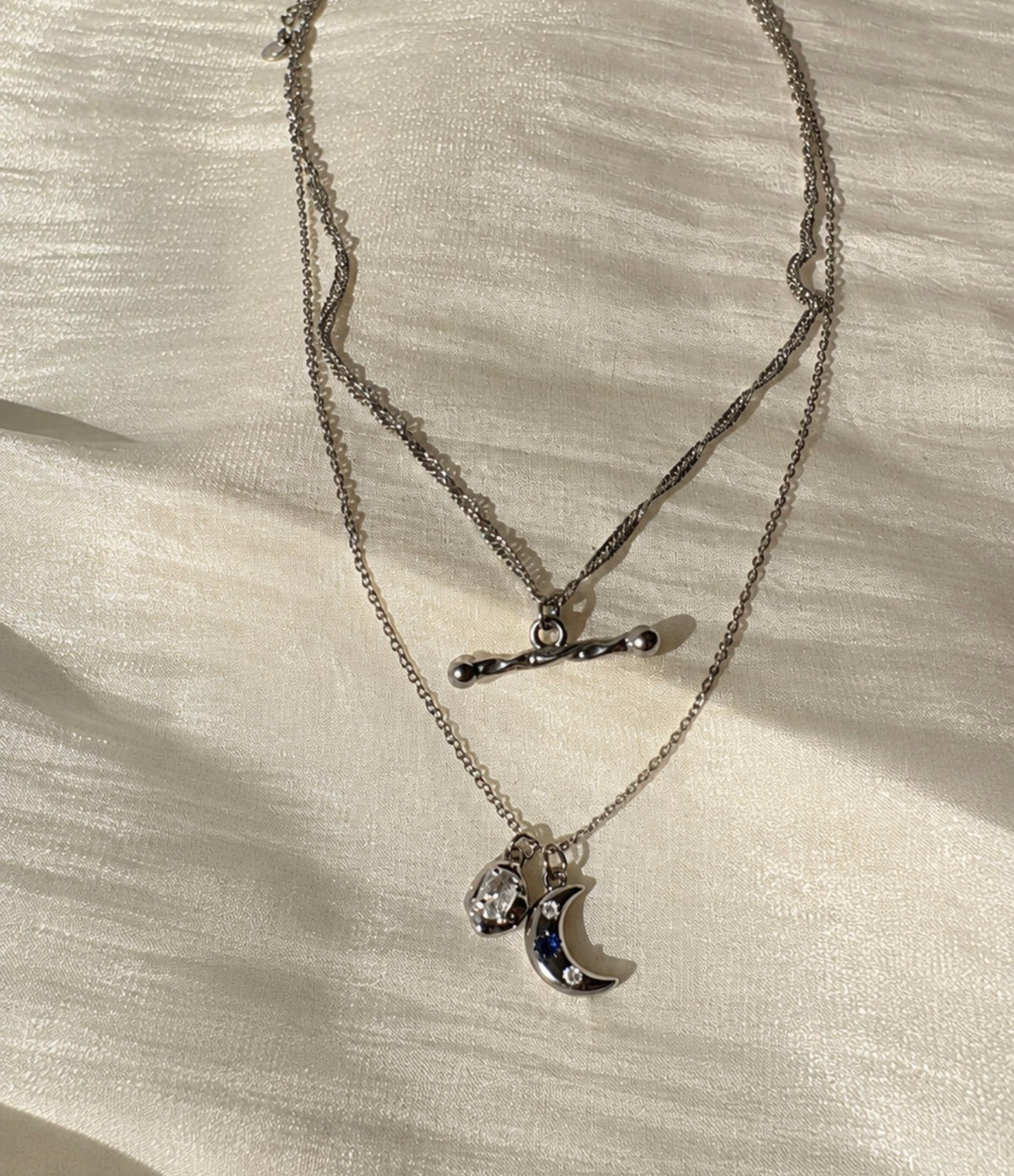 T-Bar Layered Necklace ✦