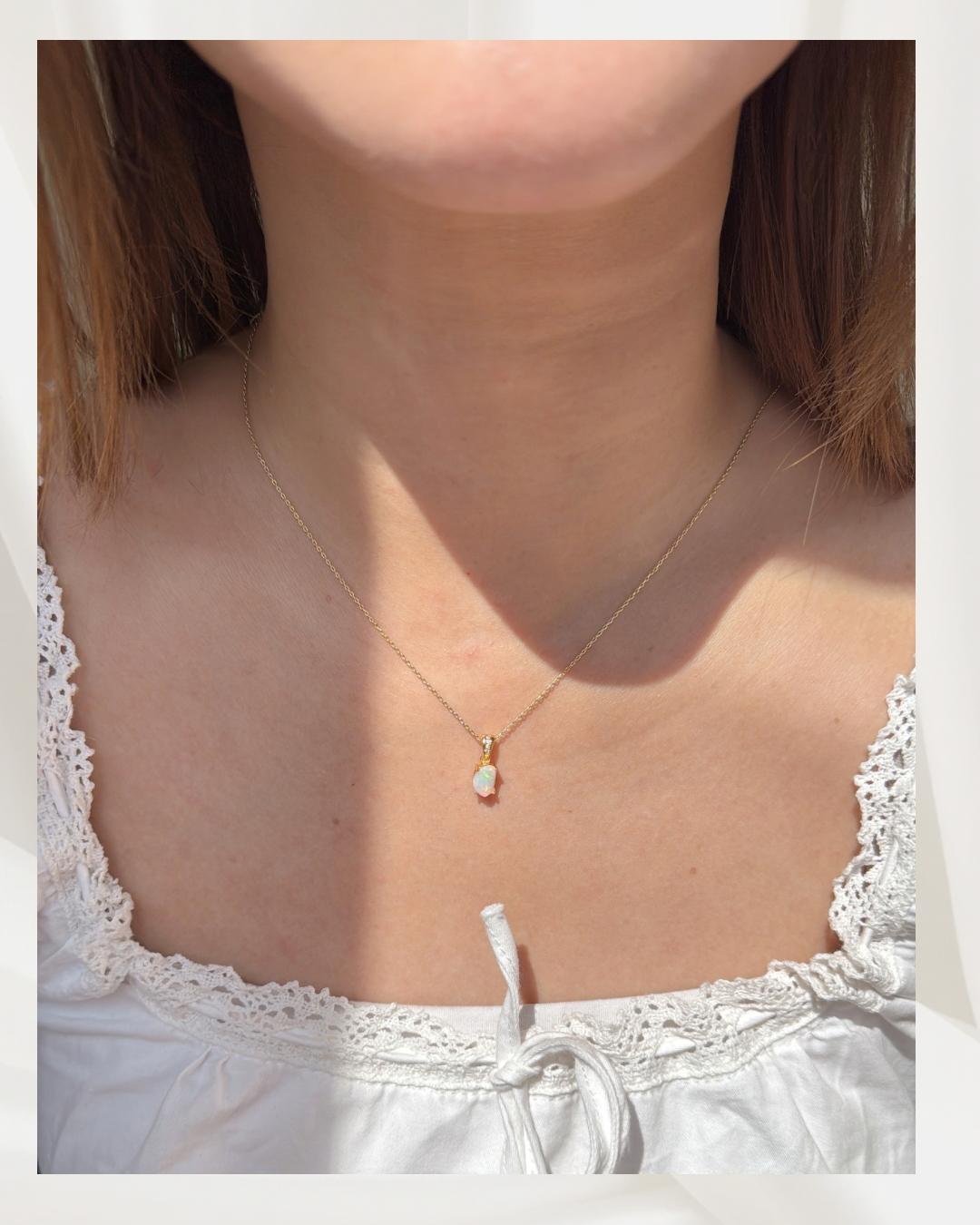 Natural Form Opal Necklace