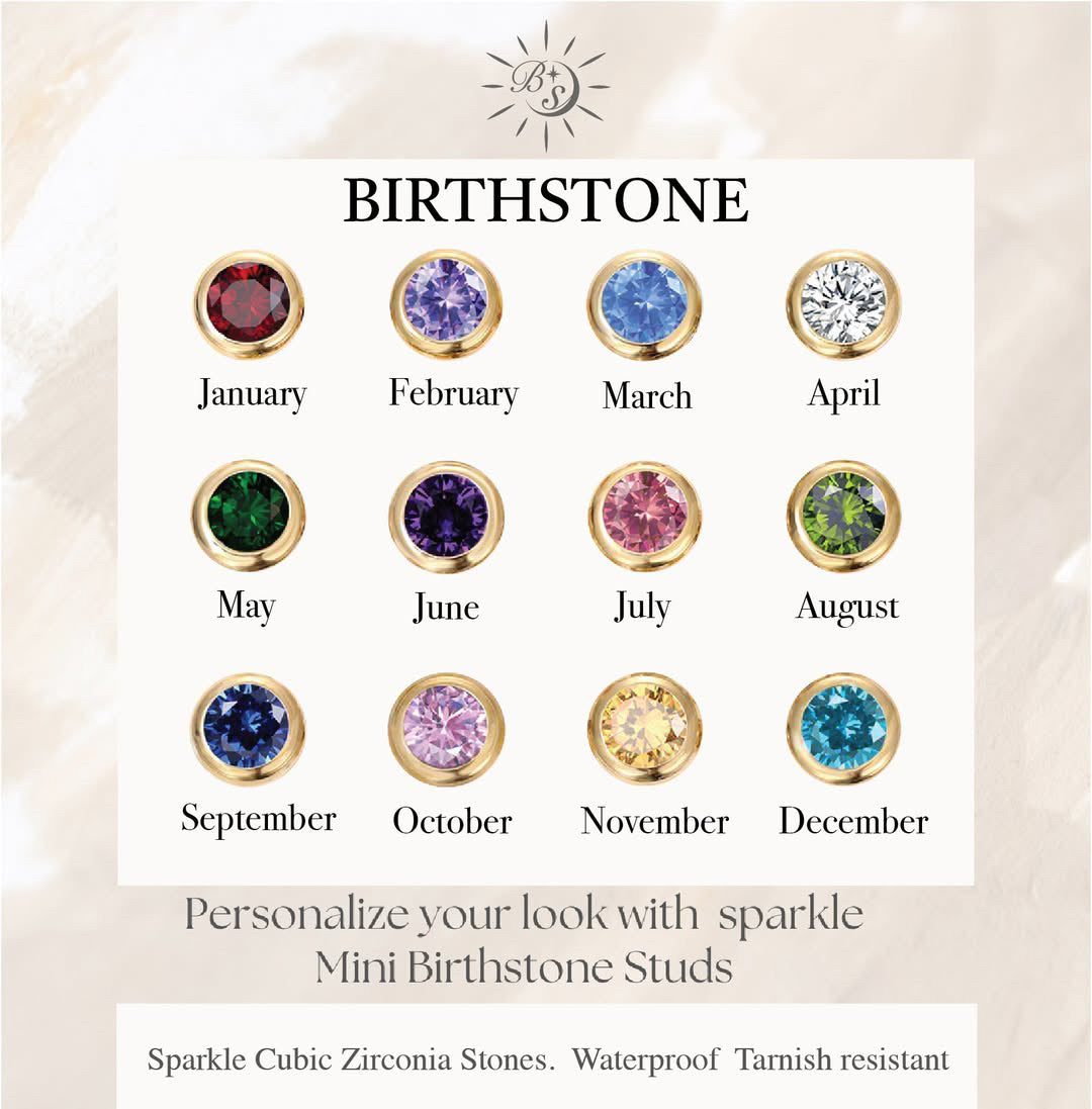 Personal Birthstone | Waterproof CZ Jewelry