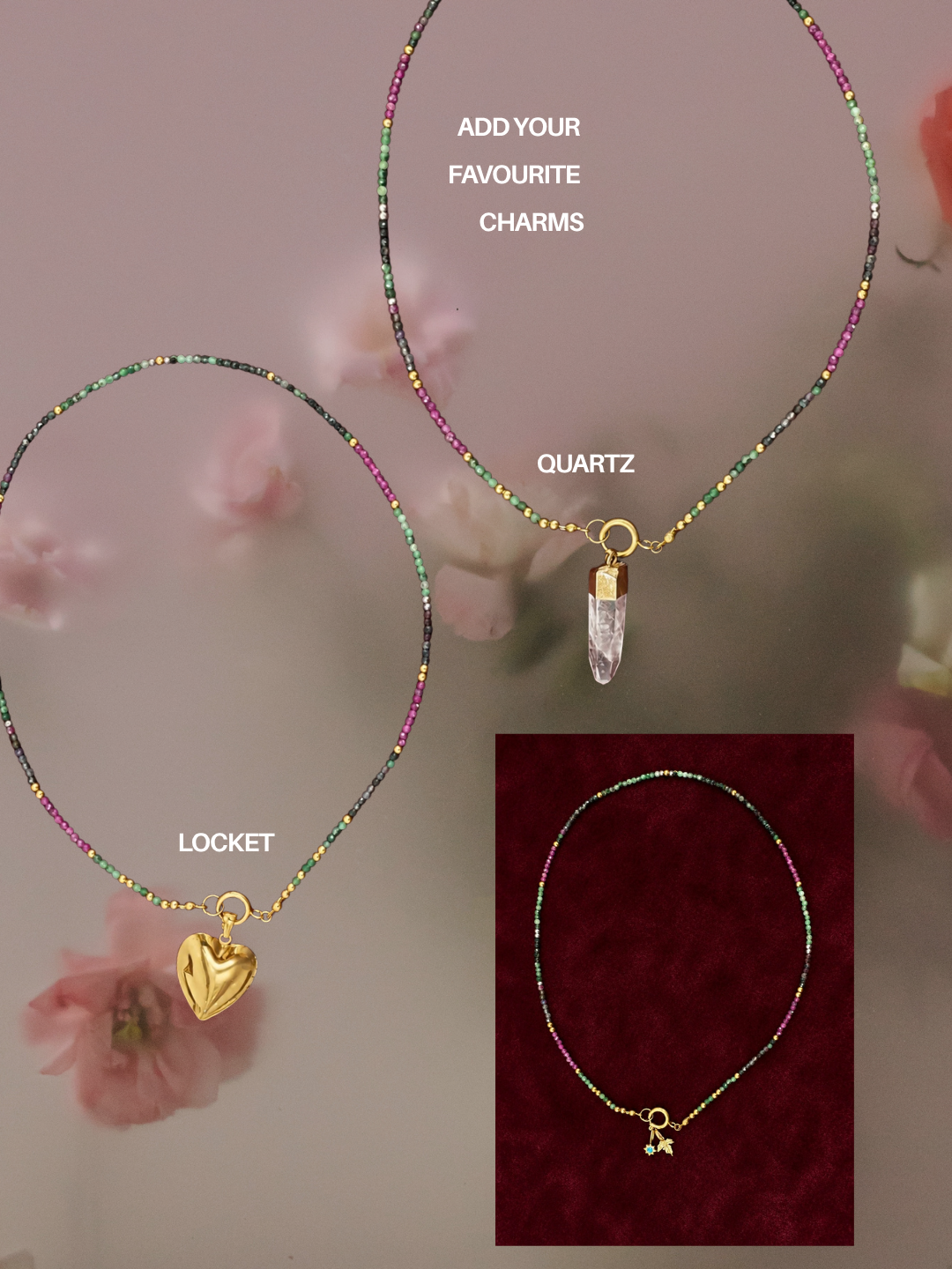 Ruby Zoisite Necklace