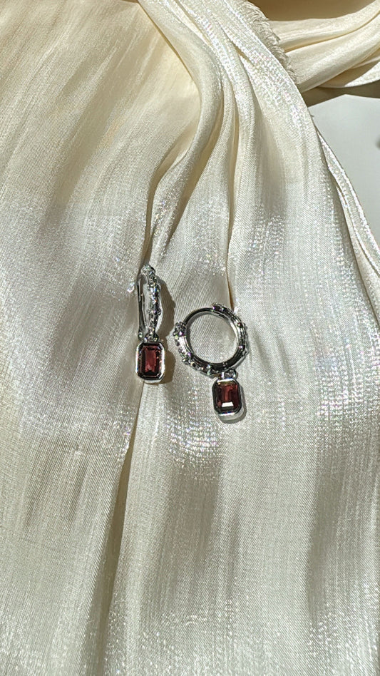 Garnet Earring