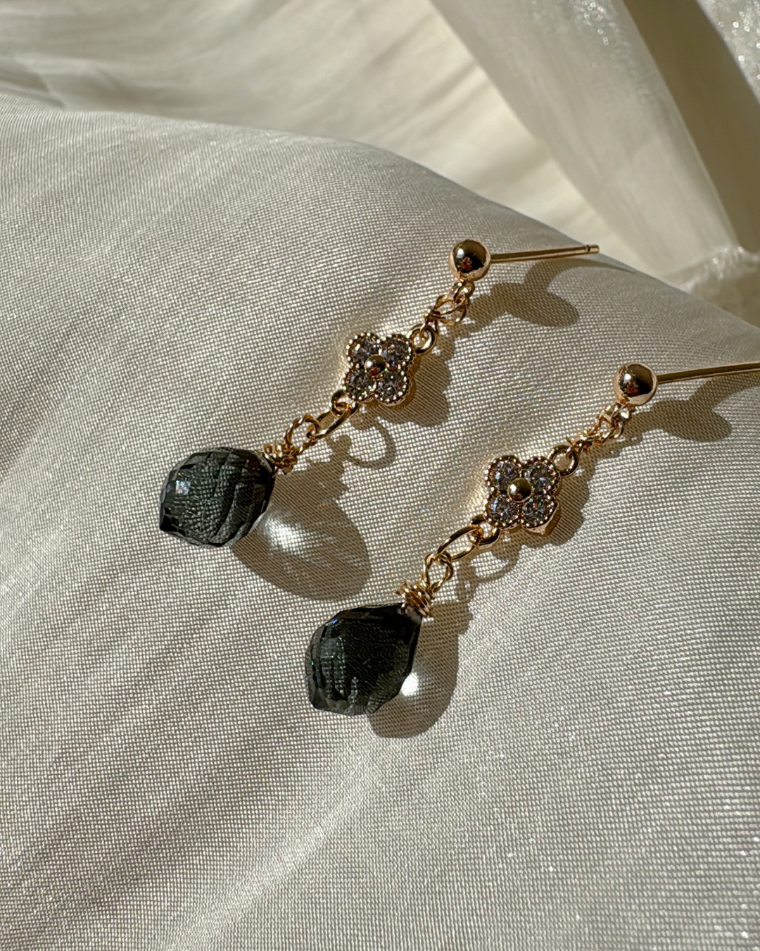 Topaz Clover Earrings