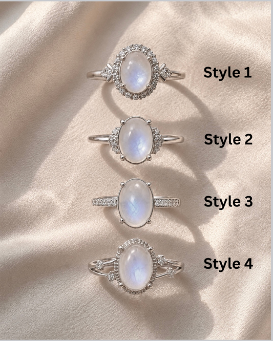 Moonstone Rings | 8x10mm | Pre-order