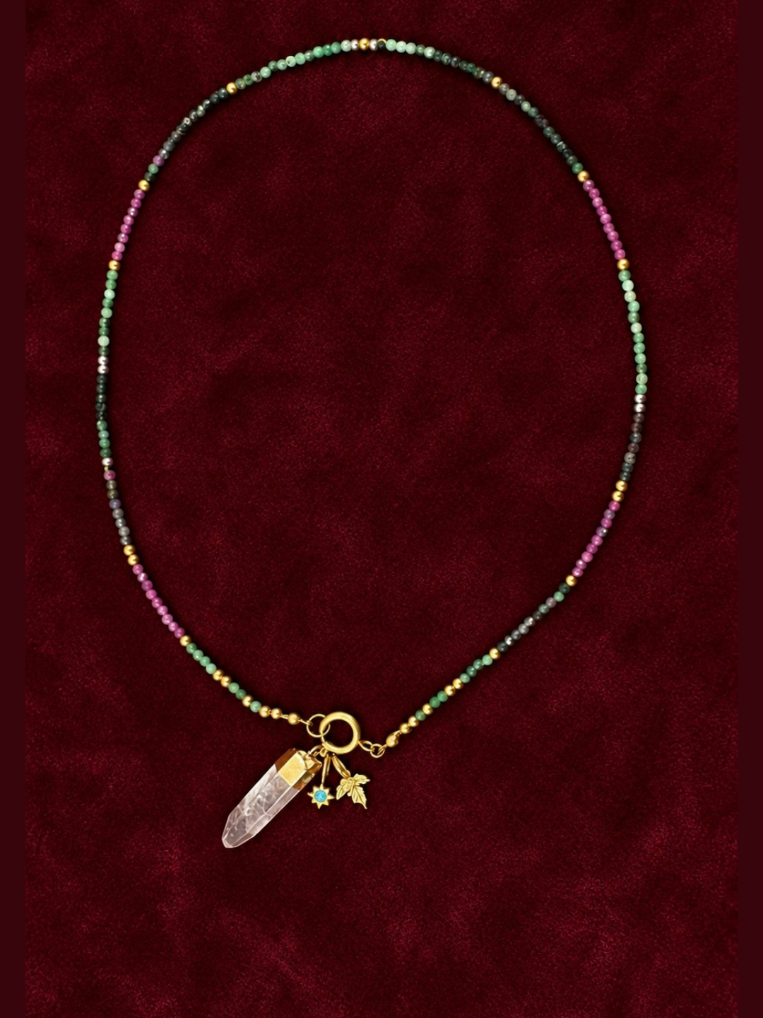 Ruby Zoisite Necklace