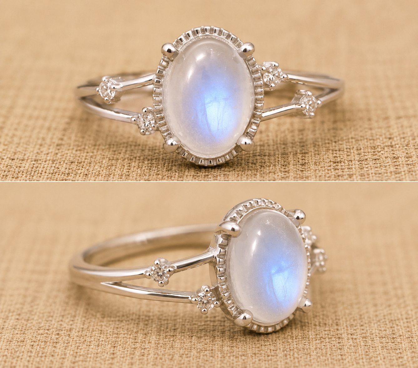 Moonstone Rings | 8x10mm | Pre-order